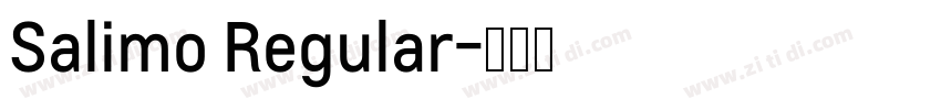 Salimo Regular字体转换